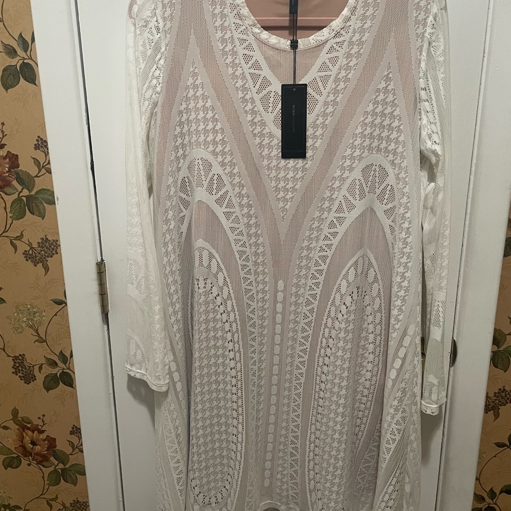 BCBGMaxAzria White Lace Dress - Picture 1 of 12